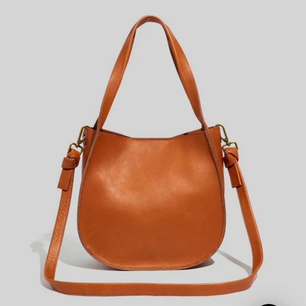 NWT Madewell Sydney Crossbody Bag English Saddle Brown Leather $168